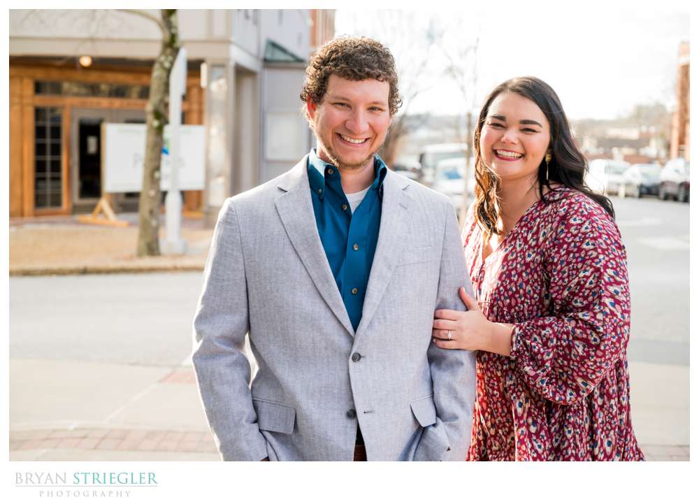 Fayetteville Square engagement session
